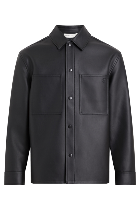 FAUX LEATHER SHIRT CK BLACK 4