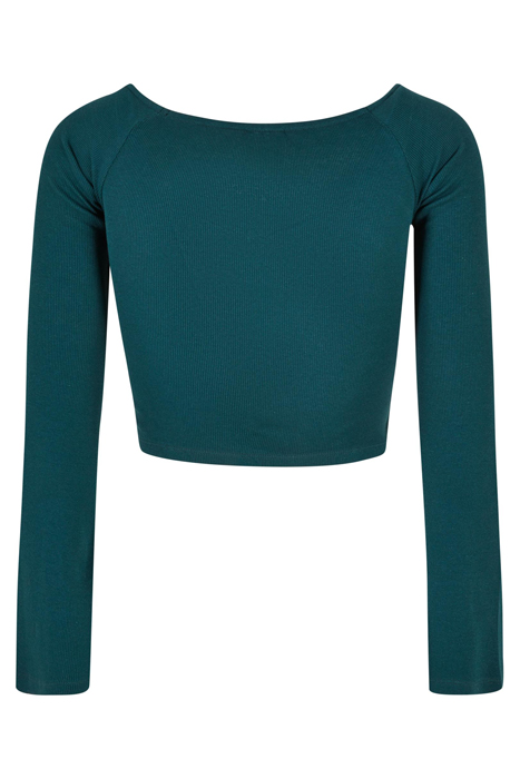 LADIES SHORT RIB WIDE V-NECK LONGSLEEVE JASPER 5