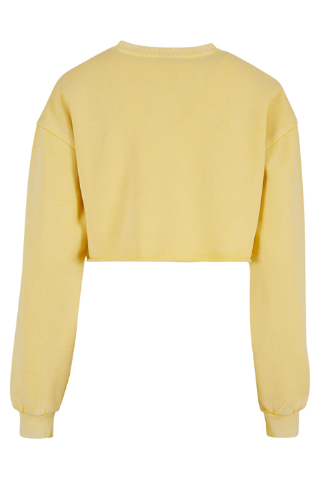 LADIES CROPPED FLOWER EMBROIDERY TERRY CREWNECK VINTAGESUN 5