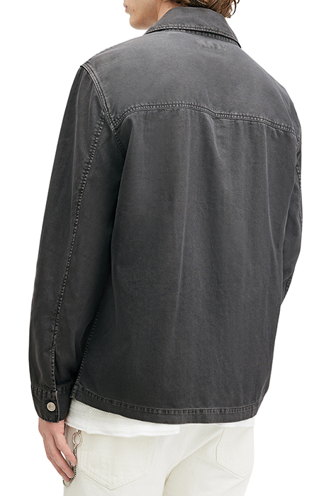 NEVIS CHORE JACKET WASHED BLACK 2
