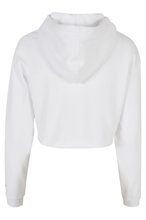 LADIES STARTER CROPPED HOODY WHITE 2