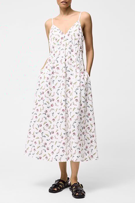 FLORIANNA STRAPPY DRESS SZ18 SUMMER WHT MULT 1