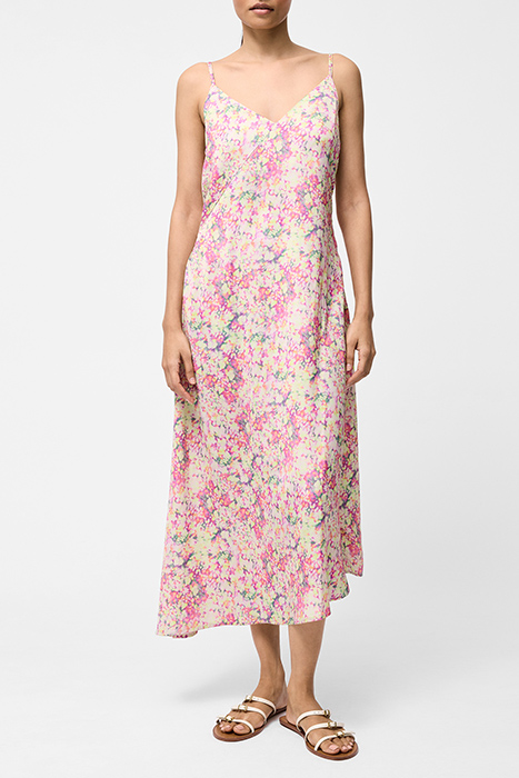 DONNA ASYMMETRIC DRESS SZ18 STRAWBERRY SHAK 1