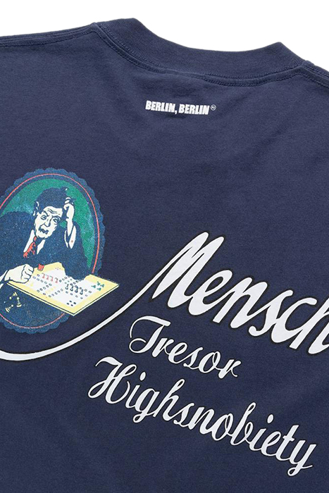 TRESOR X HIGHSNOBIETY – BERLIN, BERLIN 3 MENSCH T-SHIRT NAVY 3