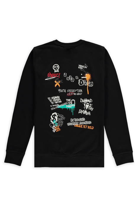 UNISEX THOUGHTS ON SWEATER BLACK 2