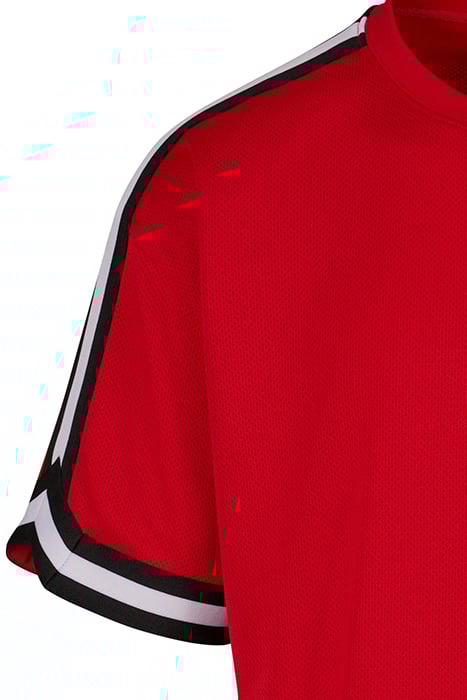 OVERSIZED STRIPES MESH TEE CITYRED 9