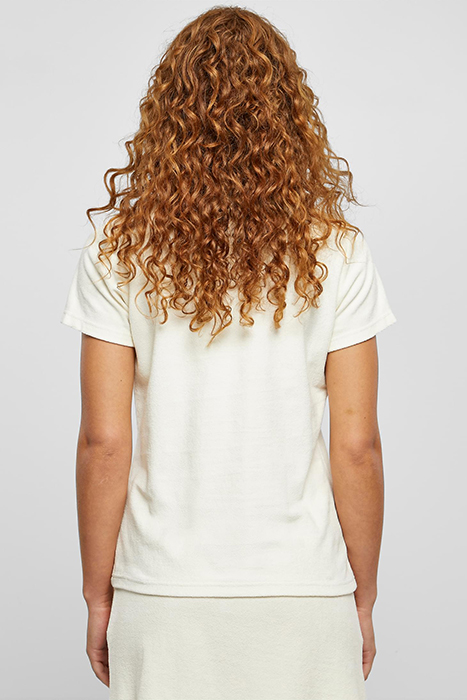 LADIES TOWEL POLO TEE PALEWHITE 2