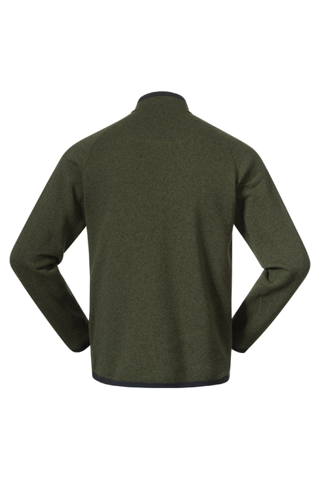 KAMPHAUG KNITTED HALF ZIP DARK OLIVE GREEN/LIGHT OLIVE GREEN 2