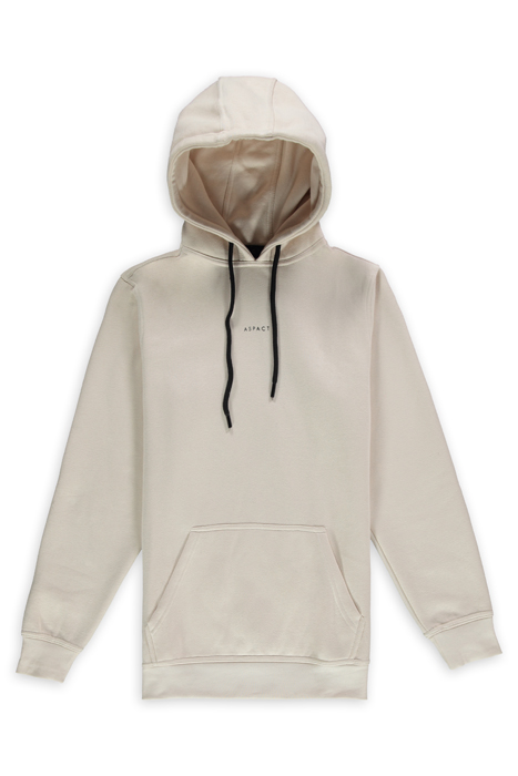 UNISEX ASPACT BACK LOGO HOODIE SAND 1