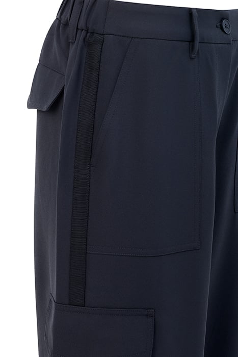 DRAPEY WIDE LEG COMBAT TROUSERS SZ18 BLACK 2