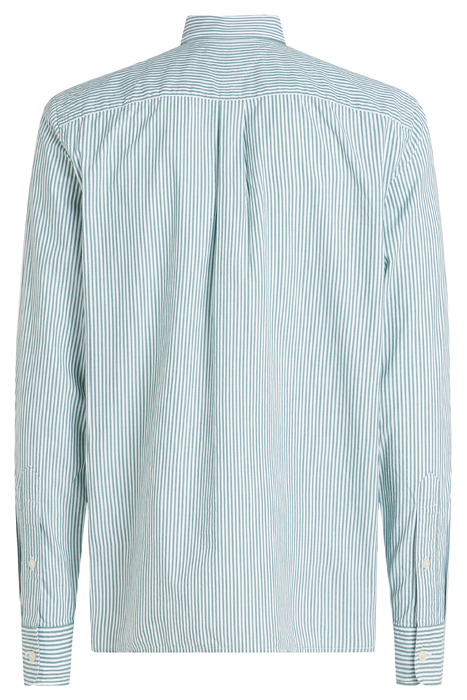 FLEX POPLIN CASUAL SHIRT RELAXED FIT GREEN/WHITE 5