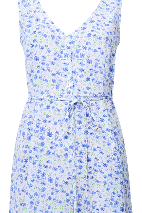 CAMILLE V-NECK SLEEVELESS DRESS SZ18 SUMMER WHITE 3