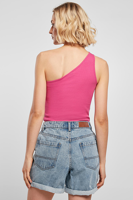 LADIES CROPPED ASYMMETRIC TOP BRIGHTVIOLET 2