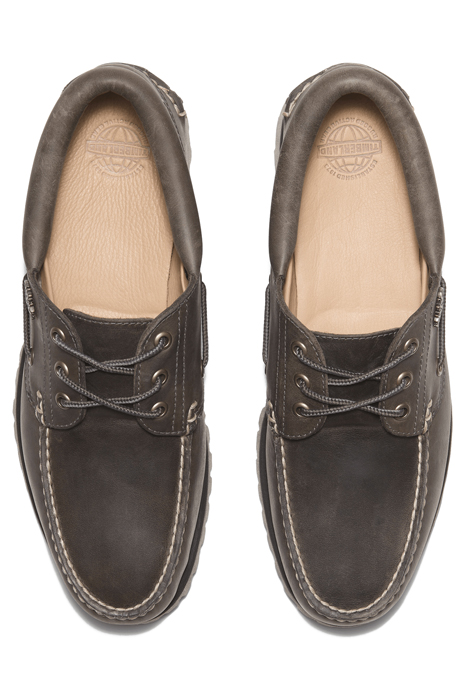 TIMBERLAND AUTHENTIC BOAT SHOE MEDIUM GREY FULL GRAIN 3