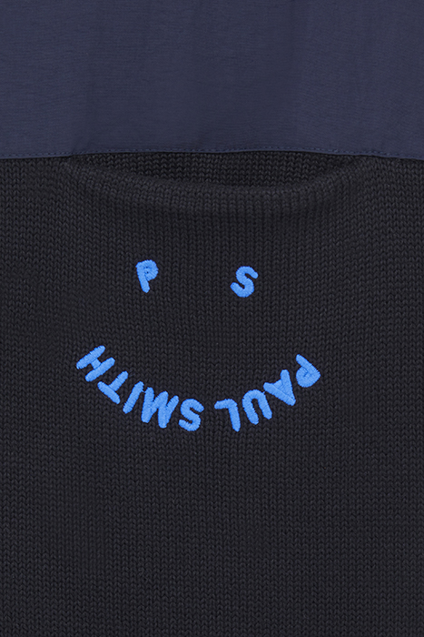 MENS CARDIGAN ZIP THRU HAPPY VERY DARK NAVY 8