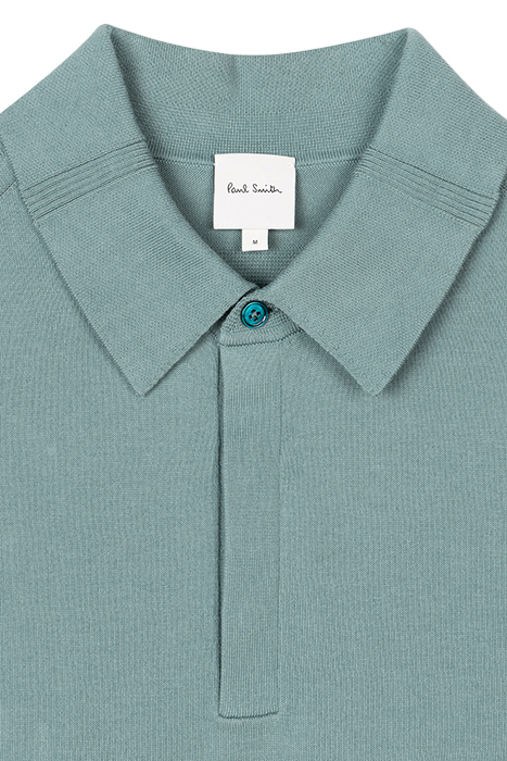 MENS SWEATER SS POLO GREYISH BLUE 5