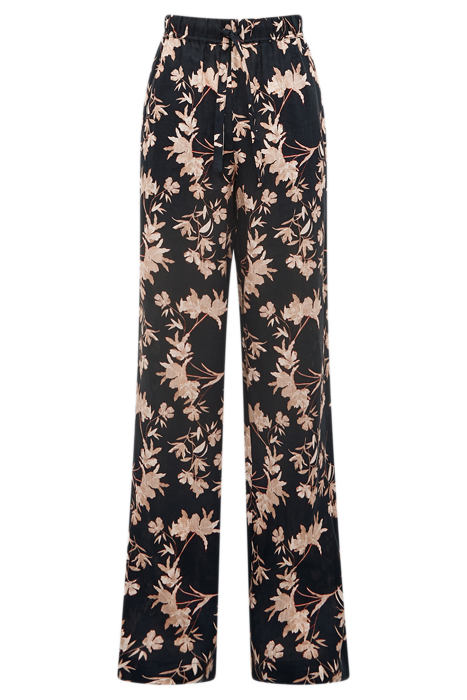 LEO-LINEN PRINT TROUSER BLACK PRINT 5