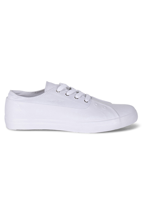 ALEX RUBBER CAN EYELET TRAINER WHITE 1