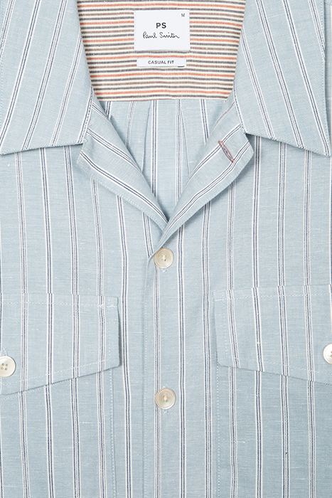 MENS SS CASUAL FIT SHIRT LIGHT BLUE 7