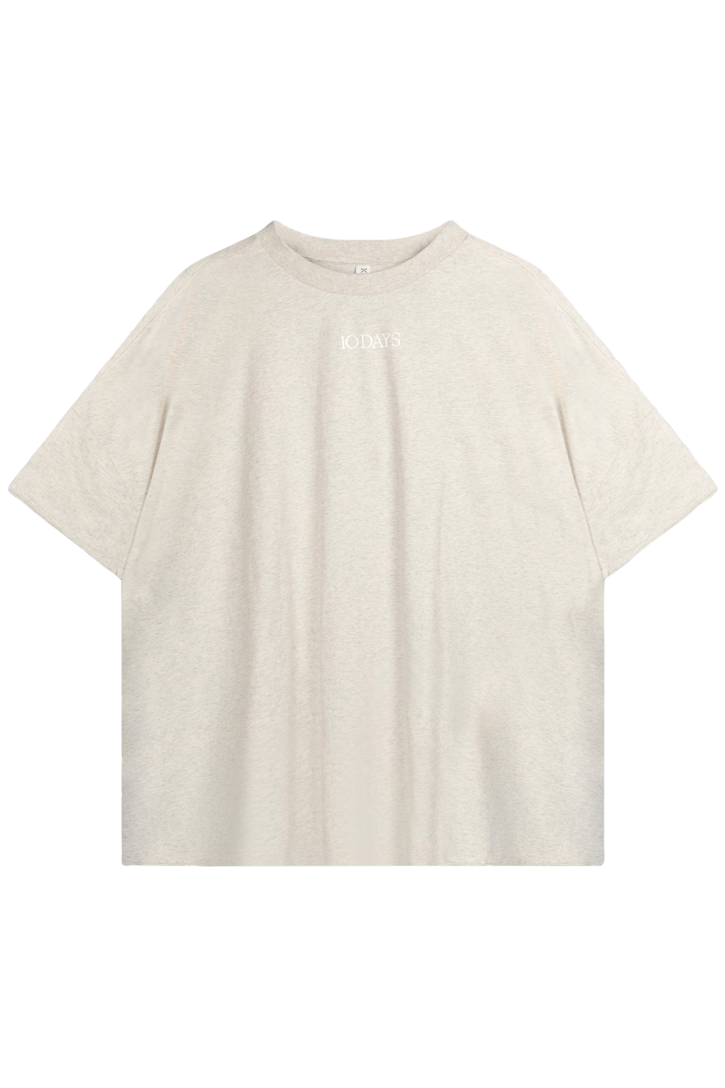 OVERSIZED TEE DRESS SOFT WHITE MELEE 4