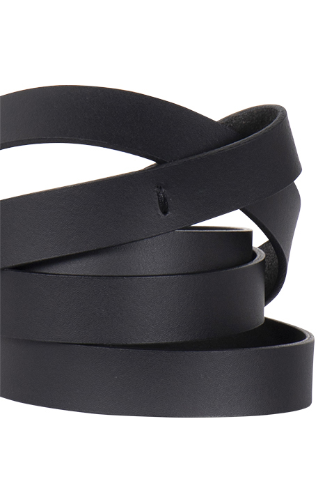 LEATHER LOOP BELT BLACK 3