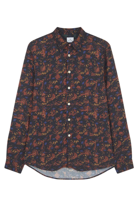 MENS LS REGULAR FIT SHIRT OCHRE YELLOW 3