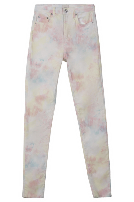 SADE TIE DYE DENIM HW SKNY JN RED 1