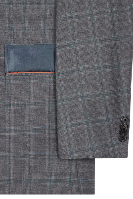 GENTS TAILORED FIT 2 BUTTON SUIT GREY 4