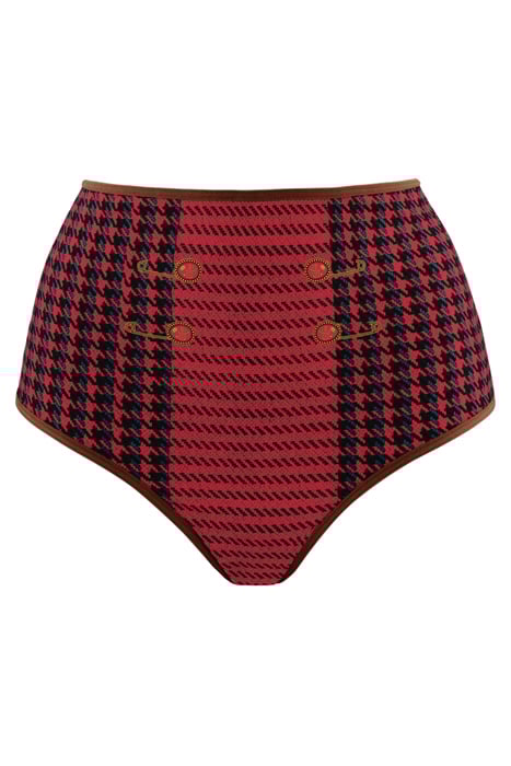 ARASAID RED PIED DE POULE 3