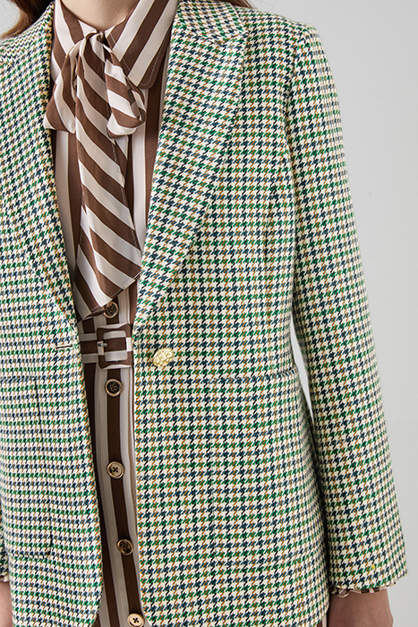 DAPHNE BLAZER BLAZER GREEN/CREAM 5