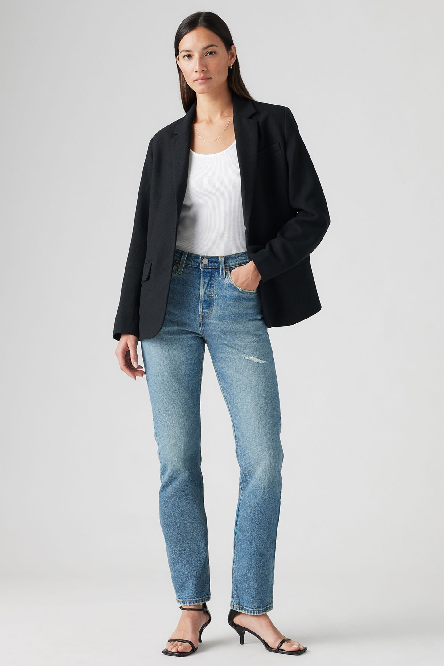 501 JEANS FOR WOMEN HISTORICALLY BLUE 7