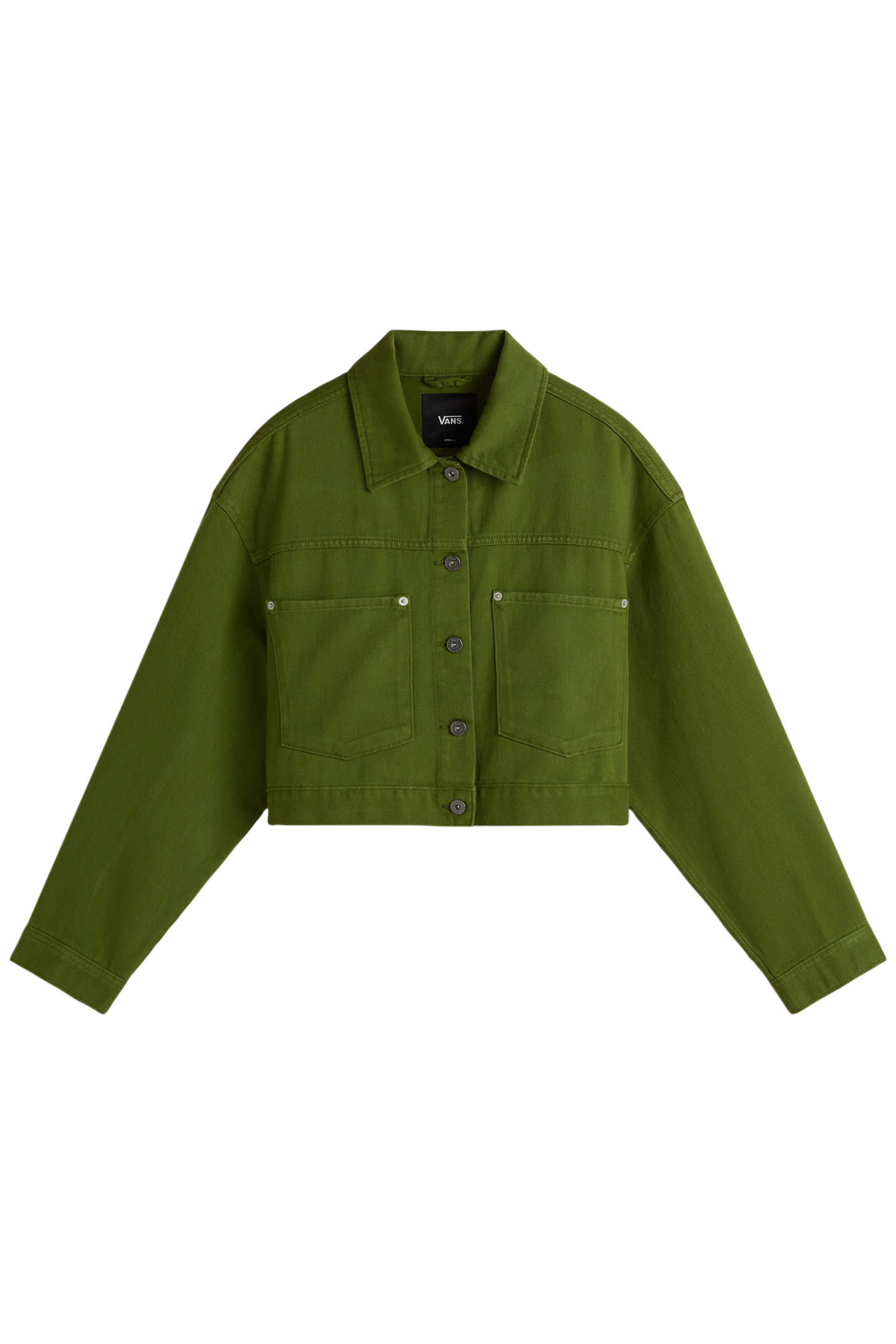 RAYNES CROP TRUCKER JACKET PESTO 4