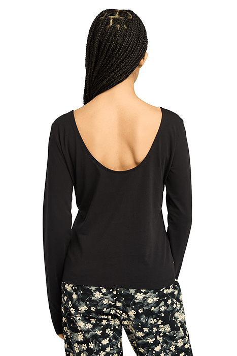 LONG-SLEEVE SLIM FIT TEE BLACK 2