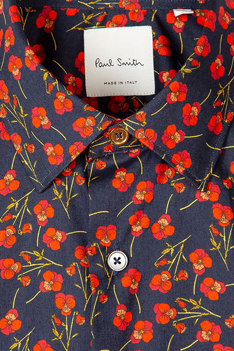 GENTS S/C SUPER SLIM SHIRT INKY BLUE 2