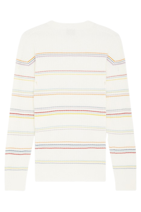 MENS SWEATER CREW NECK OFF WHITE 2