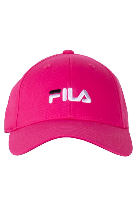 BRASOV 6 PANEL CAP WITH LINEAR LOGO - STRAP BACK PINK PEACOC 2