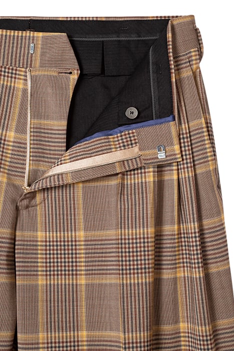 GENTS PLEATED TROUSER HAZELNUT 5