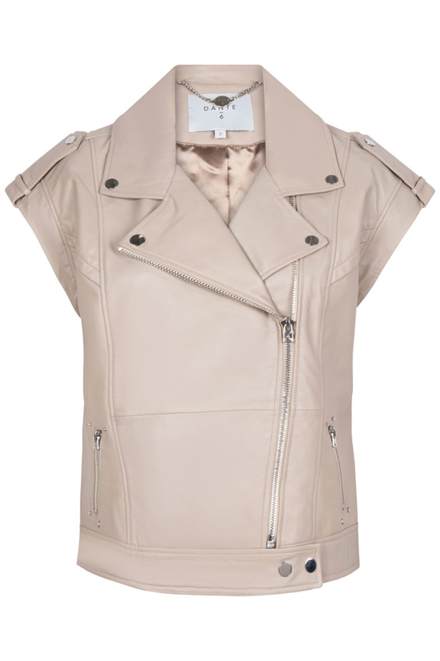 HARLEY LEATHER VEST TIMELESS TAUPE 3
