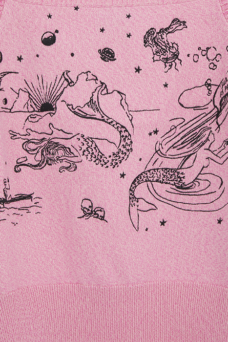 WOMENS KNITTED VEST PINK 7