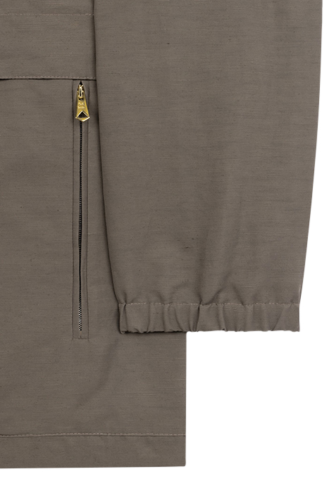 MENS ZIP FRONT JACKET DARK TAUPE 8