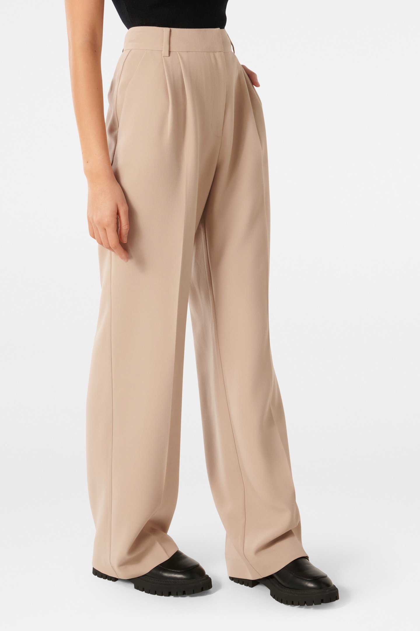 TESSA STRAIGHT LEG PANTS DESERT TAUPE SUIT 5