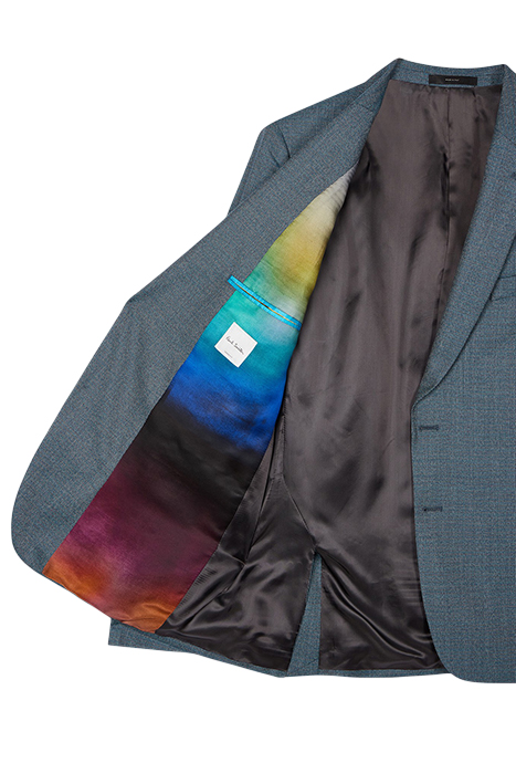 GENTS TAILORED FIT 2 BTN JACKET GREYISH BLUE 2