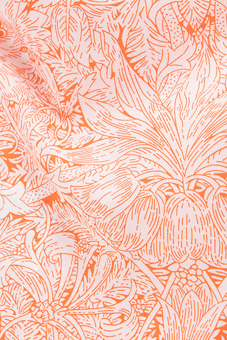 BOYS' ORANGE SHIRT WITH PLANT MOTIF LIBERTY® FABRIC 6