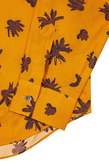 MENS S/C TAILORED FIT SHIRT ORANGE 4