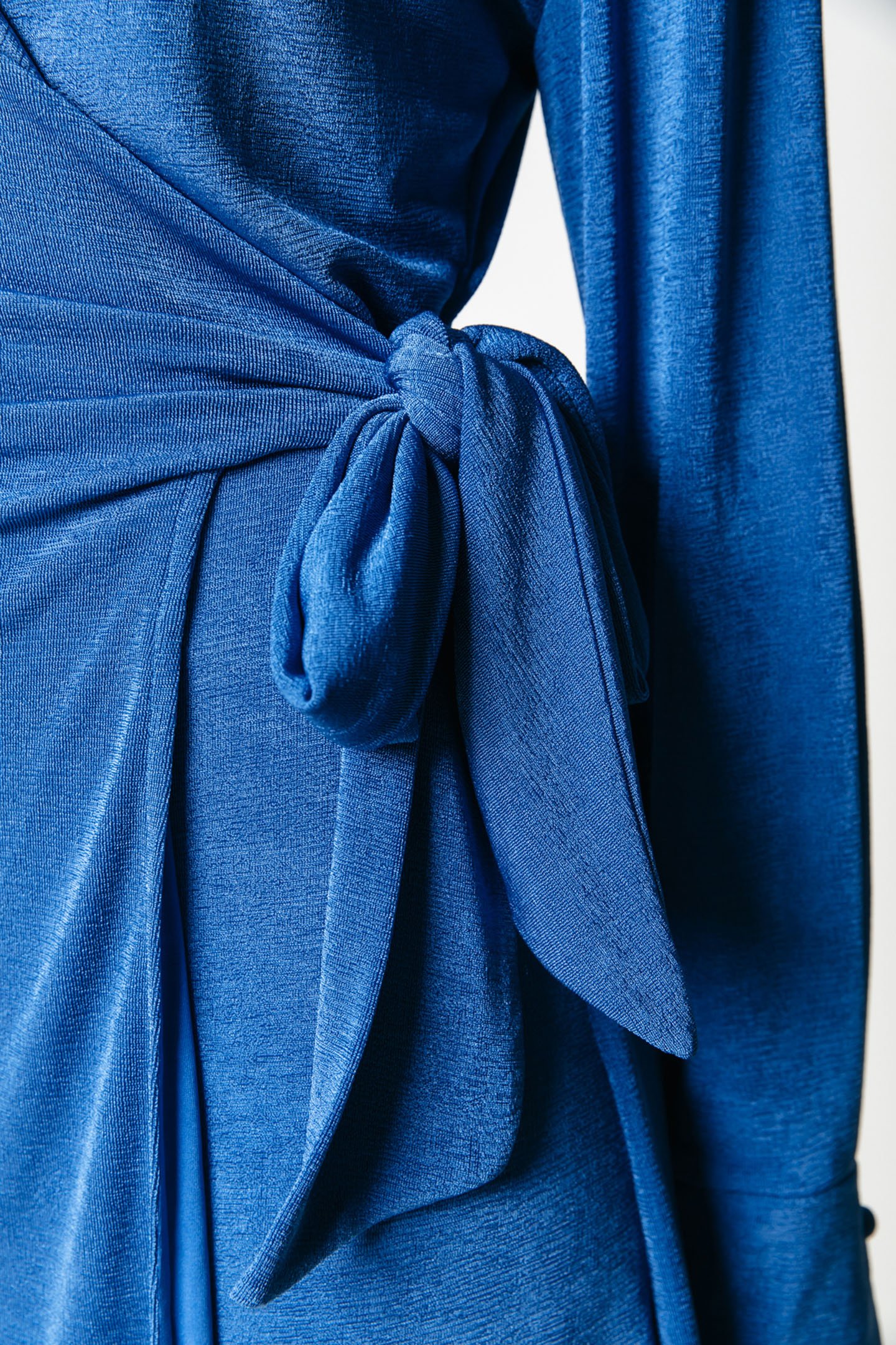 DORIN UNI WRAP DRESS LS VALLARTA BLUE 4