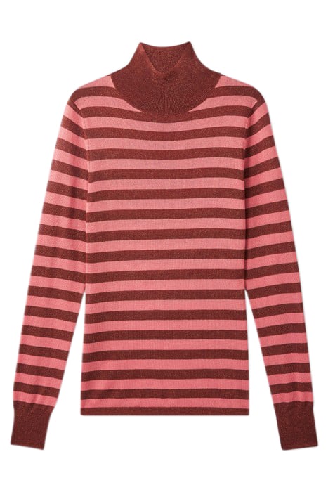 ALLIE METALLIC KNITTED SWEATER PINK 3