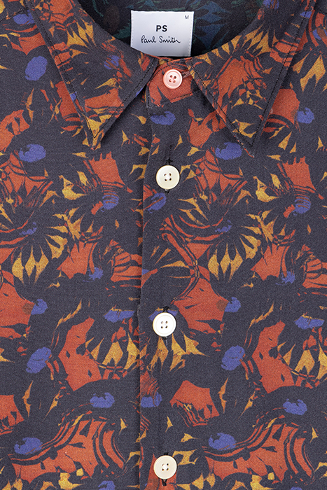 MENS LS REGULAR FIT SHIRT OCHRE YELLOW 8