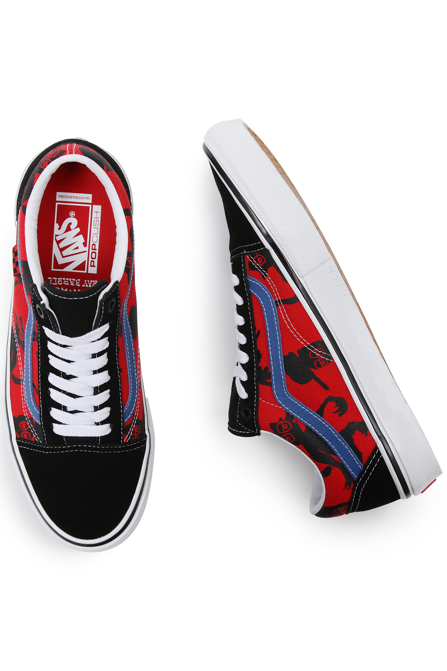 SKATE OLD SKOOL (KROOKED BY NATAS FOR RAY) RED 4