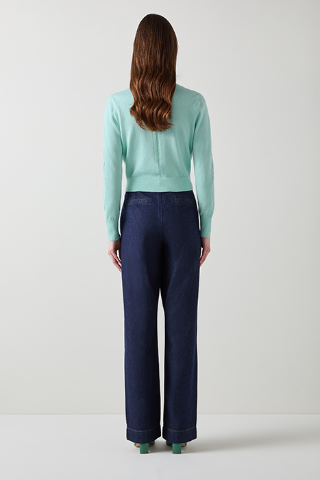 COCO METALLIC CARDIGAN PALE MINT 3