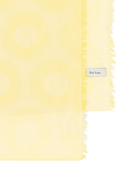 WOMEN SCARF GLOW POLKA YELLOW 2
